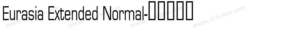 Eurasia Extended Normal字体转换